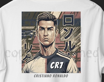 Cristiano Ronaldo Anime PNG, CR7 fútbol fantasy, póster de fútbol Clipart, diseño de camiseta de fútbol (descarga digital)