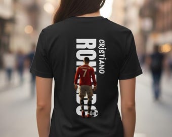 Diseño de camiseta de Cristiano Ronaldo con diseño de fan art / Icono de fútbol de CR7 (PNG, SVG, PDF, descarga digital)