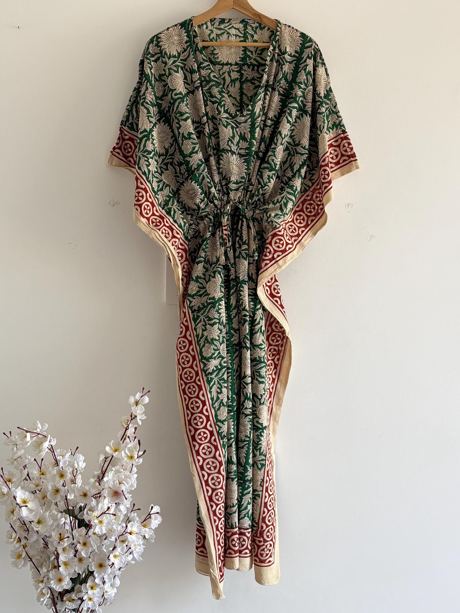 Floral Kaftan Maxi Dress