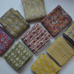 Trapunta matrimoniale in cotone Bagru: copriletto Kantha con stampa a blocchi indiana tinta a mano