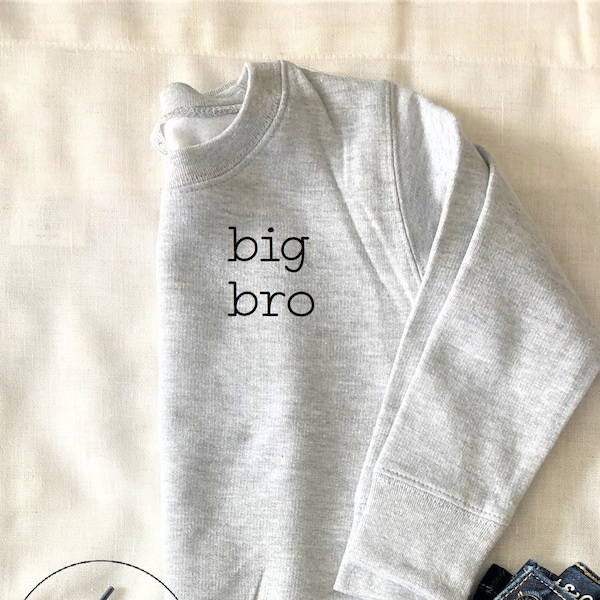 Big Bro Sweatshirt , Big Brother Finally, Big Sis Sweatshirt, Sibling reveal, Sibling announcement, baby announcement, Ollie and Penny