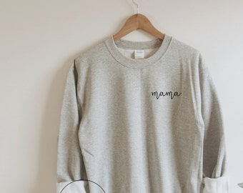 Mama Sweatshirt , Retro Mama Sweatshirt, Groovy Mama Sweatshirt, Pregnancy Reveal Sweatshirt, Mama to be Sweatshirt, Gift for Mom, Grateful