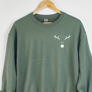 Reindeer Sweatshirt  ,Christmas Gifts, Gifts for Mom, Couples Christmas, Family Shirts,  Christmas, Ollie and Penny