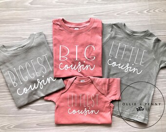 Big Cuz Lil/' Cuz Set Pregnancy Announcement Cousin Set Cousin Gift