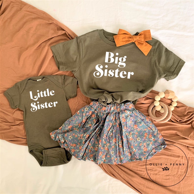 Sibling Shirts , Matching Sibling Outfits, Sibling Outfits, Sibling Announcement Shirt, Big Sister Shirt, Big Brother Shirt, Ollie and Penny 