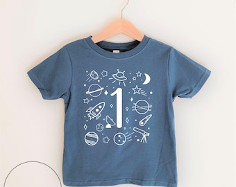 1st Birthday Shirt | First Birthday Shirt, Birthday Space Shirt, Space Birthday Party Shirt, Space Shirt, Birthday Outfit, Ollie and Penny