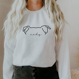 Custom Dog Ears Sweatshirt, Custom Dog Name Sweatshirt, Dog Mom Sweatshirt, Personalized Dog Gift, Gift for dog mom, Ollie and Penny, nice 1