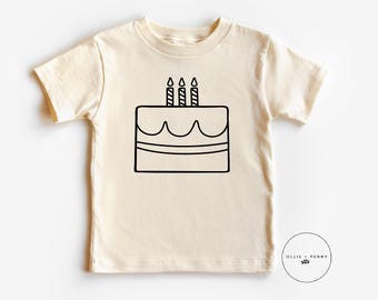3rd Birthday Shirt, Third Birthday Shirt, Birthday Shirt, Birthday Party Shirt,  Birthday Cake Shirt, Birthday Outfit, Ollie and Penny