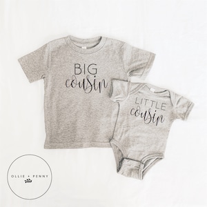Cousin Crew Shirt , Big Cousin Shirt, Little cousin ,Biggest Cousin shirt, Bigger Cousin shirt, pregnancy announcement,  , Ollie and Penny