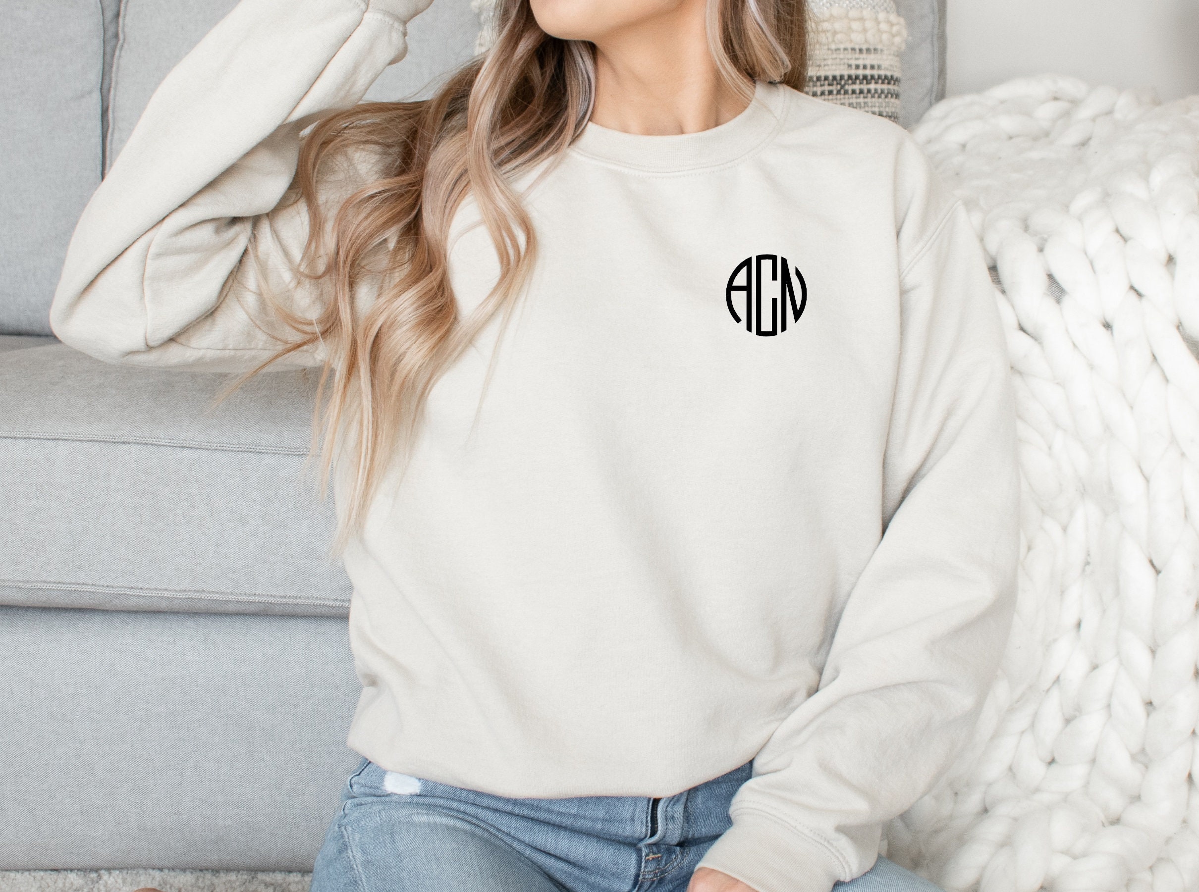 Buy Large Center Monogram Sweatshirt Online in India 