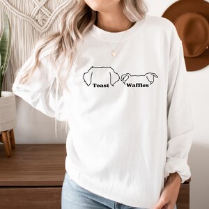 Custom Dog Ears Sweatshirt, Custom Dog Name Sweatshirt, Dog Mom Sweatshirt, Personalized Dog Gift, Gift for dog mom, Ollie and Penny, ser 2