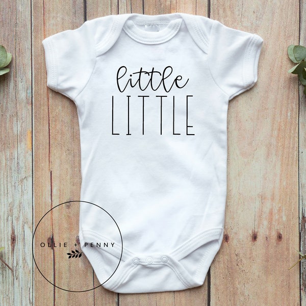 Big Little, Middle Little, Little Little Bodysuit ,  gender reveal, sibling shirts, pregnancy announcement, Ollie and Penny