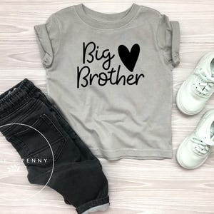 Big Brother Shirt  , Little brother Bodysuit, brother Shirt, coming home outfit, family photos, pregnancy announcement, Ollie and Penny