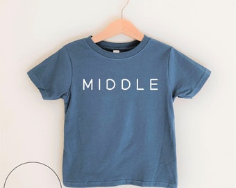 Oldest Middle Littlest Shirt, Little Bodysuit, Sibling Shirts, Coming home outfit, family photos, pregnancy announcement, gender reveal