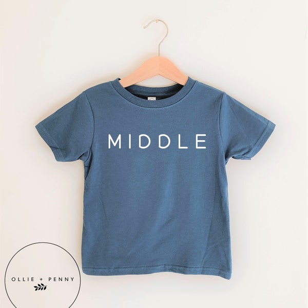 Oldest Middle Littlest Shirt, Little Bodysuit, Sibling Shirts, Coming home outfit, family photos, pregnancy announcement, gender reveal