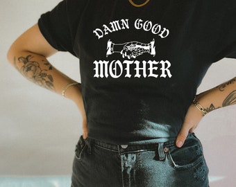 Damn Good Mother Tee, Vintage Graphic Tee, Comfort Colors Tee,  Oversized Tee, Ollie and Penny, Retro Graphic Tee, Mama Shirt, Trendy Mama