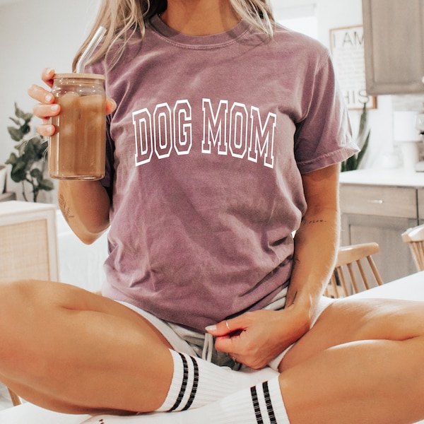 Dog Mom Shirt, Comfort Colors, Ollie and Penny, Dog Shirt, Dog Graphic Tee, Oversized Shirt, Dog Mama Shirt, Dog dad