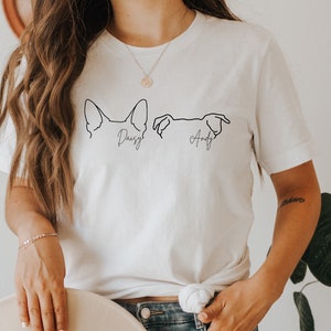 Custom Dog Ears Shirt, Custom Dog Name Shirt, Dog Mom Shirt, Dog Mom Gift, Custom Dog Gift, Gift for dog mom, Ollie and Penny, Br 2