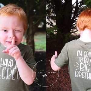 I Have a Secret. I am going to be a Big Brother Shirt ,big bro,big brother reveal,big brother announcement, baby announcement,big bro to be