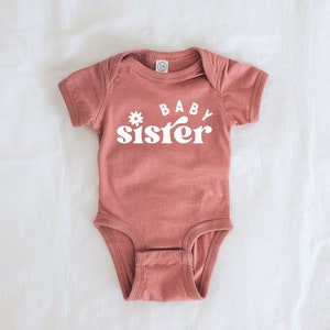 Baby Sister Shirt | Brother Shirt, Sibling announcement, baby announcement, Sibling Shirts, Modern Sibling Shirts, Ollie and Penny