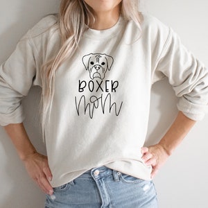 BOXER MOM Sweatshirt , Dog Mama Sweatshirt , Dog Mom Gift, Dog Mom Sweatshirt , Dog Mom shirt, Dog Mom Tee, Unisex , Unisex