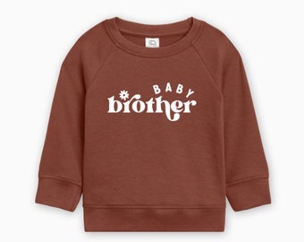 Baby Brother Pullover Organic Cotton, Baby Sister Pullover, Sister Shirt, Brother Shirt, Baby  Announcement, Matching Shirts,Ollie and Penny