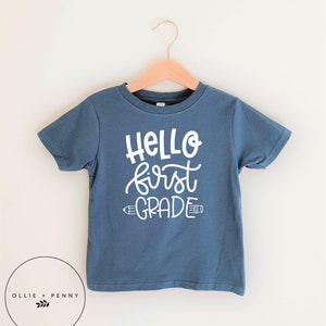Hello first grade shirt , First grade, First grade shirt, 1st grade, 1st grade shirt, Back to school shirt, First day of school, first day