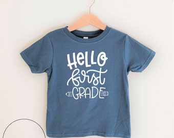 Hello first grade shirt , First grade, First grade shirt, 1st grade, 1st grade shirt, Back to school shirt, First day of school, first day