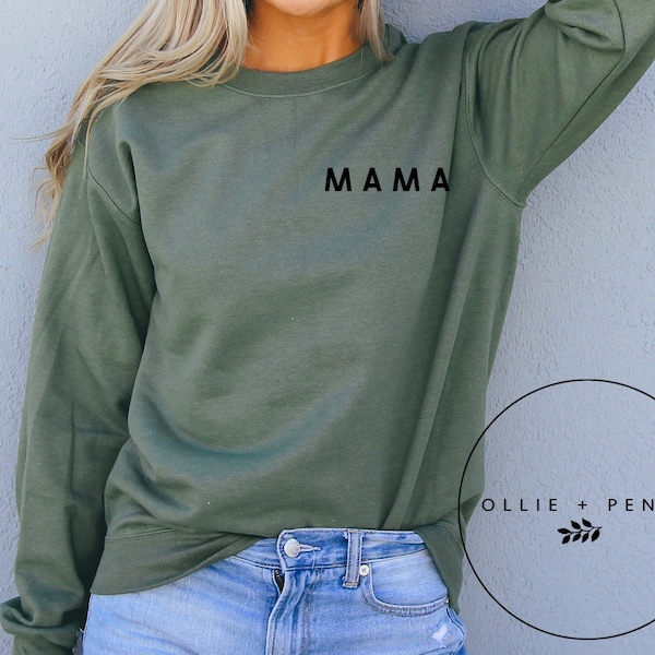 Mama Sweatshirt , Retro Mama Sweatshirt, Groovy Mama Sweatshirt, Pregnancy Reveal Sweatshirt, Mama to be Sweatshirt, Gift for Mom