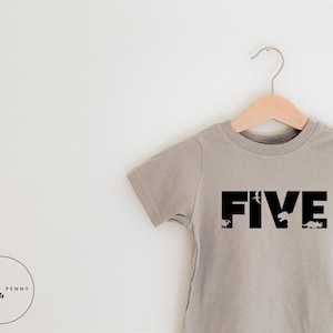 5th Birthday Shirt , Fifth Birthday Shirt, Birthday Dino Shirt, Dinosaur Birthday Party Shirt, Dino Shirt, Birthday Outfit, Ollie and Penny