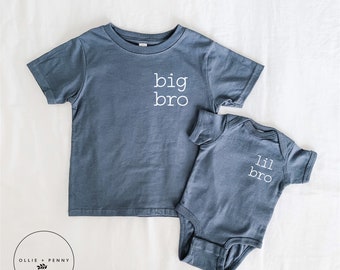 Big Bro Shirt, Big Brother Shirt, Big Sister Shirt, Big Sis Shirt, Baby  Announcement, Sibling Hospital Outfits, Matching Shirts