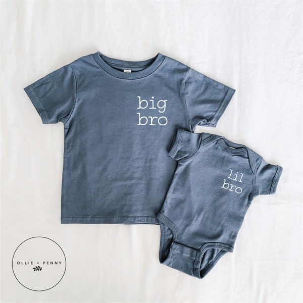 Big Bro Shirt, Big Brother Shirt, Big Sister Shirt, Big Sis Shirt, Baby  Announcement, Sibling Hospital Outfits, Matching Shirts