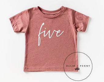 5th Birthday Shirt , Fifth Birthday Shirt, Birthday Party Shirt, Birthday Party Shirt, Birthday Shirt, Birthday Outfit, Ollie and Penny