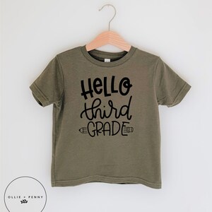 Hello third grade shirt , third grade, third grade shirt, 3rd grade, 3rd grade shirt, Back to school shirt, First day of school, first day