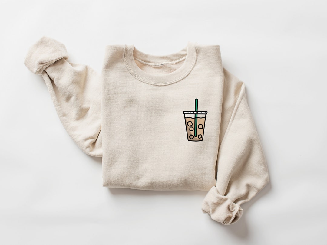 Iced Coffee Sweatshirt , Coffee Sweatshirt, Coffee Lover Gift, Coffee ...