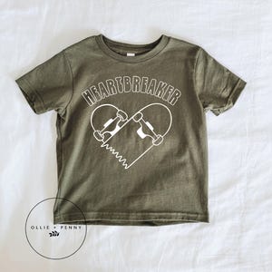 Heartbreaker Skateboard Shirt | Valentines Shirt For Kids, Valentines Day Shirt, Graphic Tee,  Valentines Day, Ollie and Penny