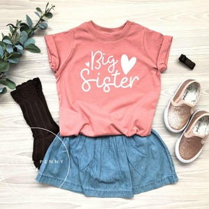 Big Sister Shirt , Lil&#39; Sister Shirt, big sis, big sister reveal, big sister announcement, baby announcement, , Ollie and Penny