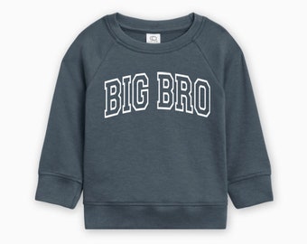 Big Bro Pullover Organic Cotton, Big Brother Pullover, Big Sister Shirt, Big Sis Shirt, Baby  Announcement, Matching Shirts, Ollie and Penny