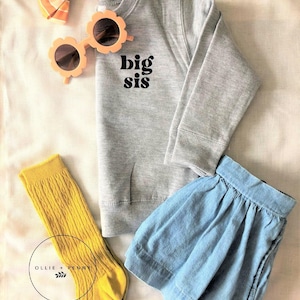 Big Sis Sweatshirt , Big Brother Finally, Big Bro Sweatshirt, Sibling reveal, Sibling announcement, baby announcement, wished