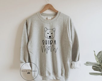 SHIBA MOM Sweatshirt , Dog Mama Sweatshirt , Dog Mom Gift, Dog Mom Sweatshirt , Dog Mom shirt, Dog Mom Tee, Unisex , Unisex