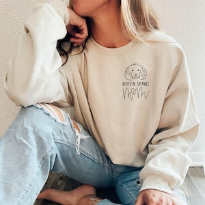 BOYKIN SPANIEL Mom Sweatshirt   , Dog Mama Sweatshirt , Dog Mom Gift, Dog Mom Sweatshirt , Dog Mom shirt, Dog Mom Tee, Pocket