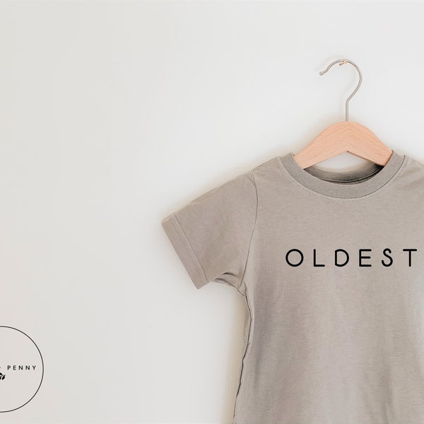 Oldest Middle Littlest Shirt, Little Bodysuit, Sibling Shirts, Coming home outfit, family photos, pregnancy announcement, gender reveal