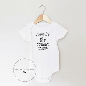 Cousin Crew Bodysuit, Cousin Crew Shirt  , New to the Cousin Crew shirt, Cousin shirt, cousin shirt, family photos, pregnancy announcement