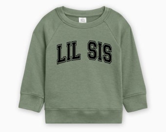 Lil Sis Pullover Organic Cotton, Little Sister Pullover, Sister Shirt, Big Sis Shirt, Announcement, Matching Shirts, Ollie and Penny