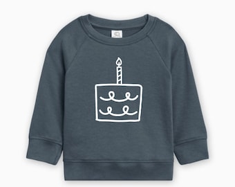 1st Birthday Pullover Organic Cotton, First Birthday Shirt, Birthday Party Pullover, Birthday Cake Shirt, Birthday Outfit, Ollie and Penny