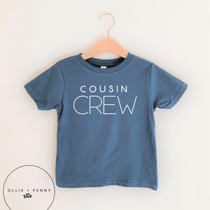 Cousin Crew Shirt , Big Cousin Shirt, Little cousin ,Biggest Cousin shirt, Bigger Cousin shirt, pregnancy announcement, , Ollie and Penny image 1