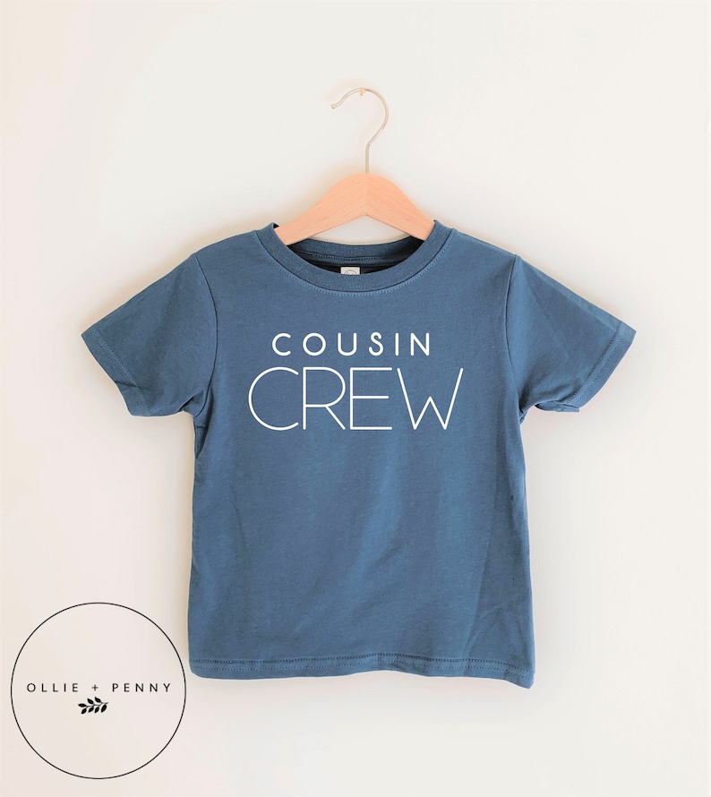 Cousin Crew Shirt , Big Cousin Shirt, Little cousin ,Biggest Cousin shirt, Bigger Cousin shirt, pregnancy announcement, , Ollie and Penny image 1