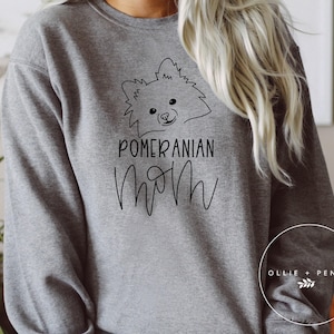 POMERANIAN MOM Sweatshirt , Dog Mama Sweatshirt , Dog Mom Gift, Dog Mom Sweatshirt , Dog Mom shirt, Dog Mom Tee, Unisex , Unisex