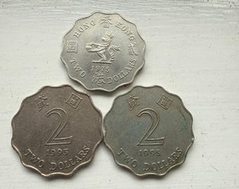 香港の5ドル硬貨（1993年～1998年）- 枚単位で販売 - Etsy 日本