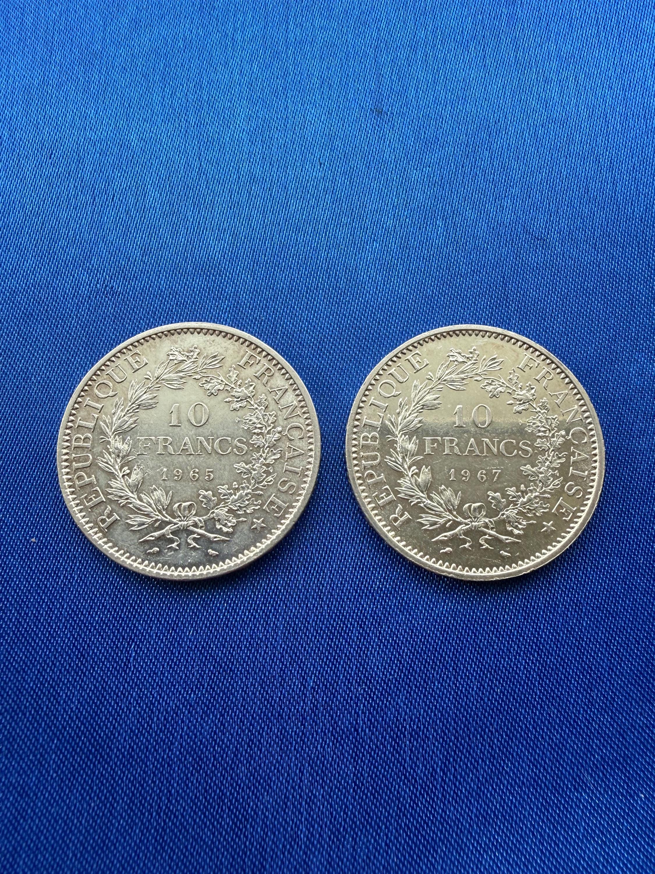 フランス10フラン銀貨ヘラクレス（1967年） 1967年 フランス 10フラン銀貨 | ヘラクレスデザイン - Etsy 日本